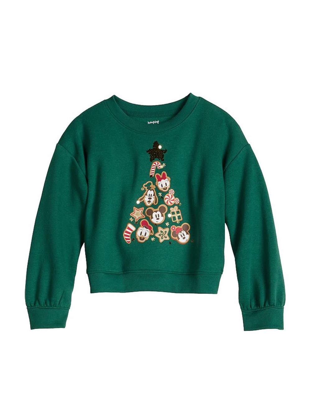 Disney Jumping Beans 7 Mickey & Friends Christmas Holiday Crewneck Sweatshirt